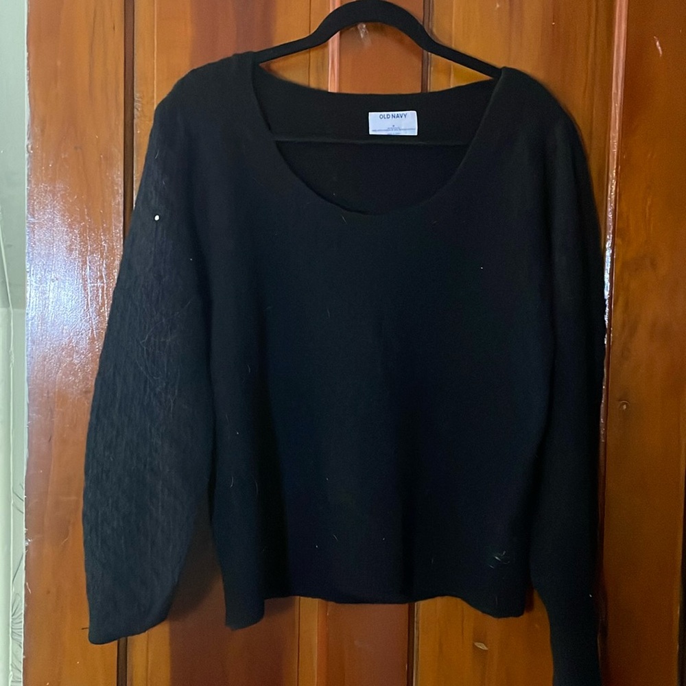 black knit old navy sweater